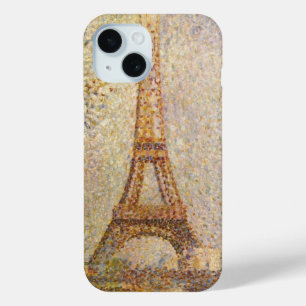 Coque Pour iPhone 15 Tour Eiffel par Georges Seurat, Art Vintage