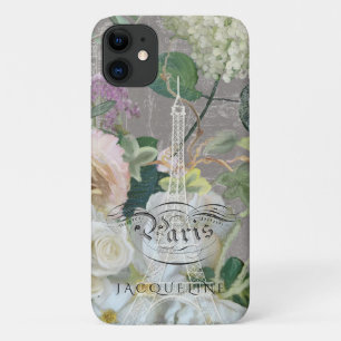 Case-Mate iPhone Case Tour Eiffel Vintage Joli Paris Roses floraux