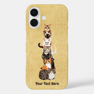 Coque Pour iPhone 16 Tour Feline Cat-Er-Pillar