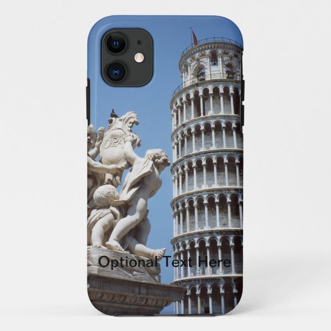 Coques Case-Mate iPhone Tour penchée de Pise avec la statue de Cherub (Dos)