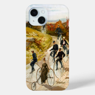 Coque Pour iPhone 15 Tour vintage de bicyclette dans le pays