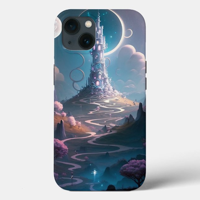 Coques Case-Mate iPhone Tour Whimsical Paysage Imaginaire Art (Verso)