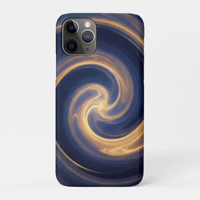 Coques Case-Mate iPhone Tourbillon Cosmique de Lumière Dorée (Dos)