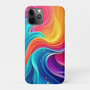Case-Mate iPhone Case Tourbillon d'énergie arc-en-ciel : Art de flux vib