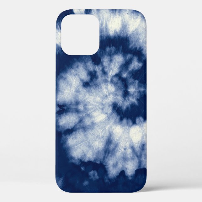 Coques Case-Mate iPhone Tourbillon d'indigo, teinture à la cravate, bohème (Verso)
