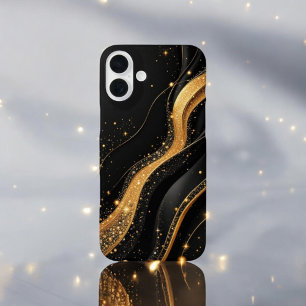 Coque Pour iPhone 16 Plus Tourbillon d'or Majestic