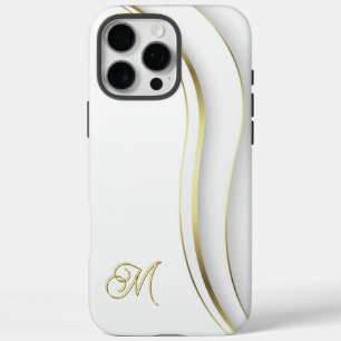 Coque iPhone 16 Pro Max Tourbillon Doré Monogrammé