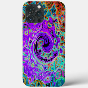 Case-Mate iPhone Case Tourbillon Liquide Abstrait Rétro Coloré Violet