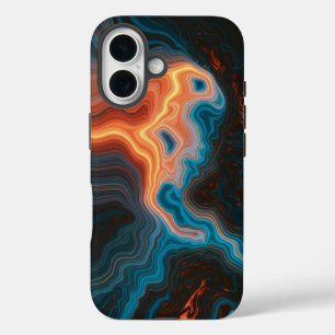 Coque Pour iPhone 16 Tourbillon Néon Abstrait 