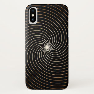 Etui iPhone Case-Mate Tourbillon noir et blanc avec dégradé brun