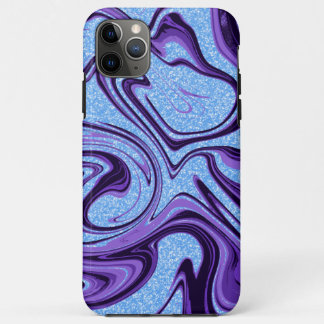 Case-Mate iPhone Case Tourbillons de marbre violet noir avec faux paille