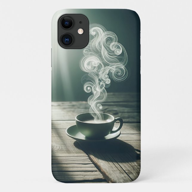 Coques Case-Mate iPhone Tourbillons de vapeur de café artistiques - Esthét (Dos)