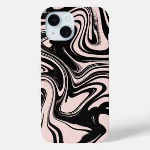Coque Case-Mate iPhone Tourbillons Rétro Noir & Beige