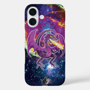 Coque Pour iPhone 16 Tourmaline Dragon Cosmique Coque-coque iphone Mate
