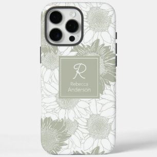 Coque iPhone 16 Pro Max Tournesol à dimension personnalisée
