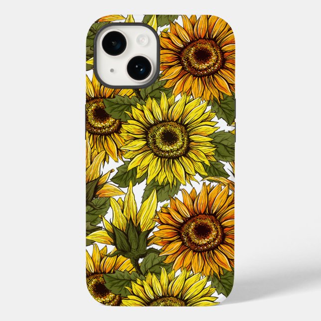 Coques Case-Mate iPhone Tournesol à main (Verso)