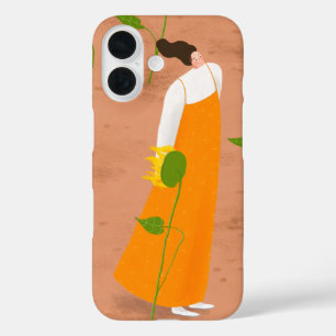 Coque Pour iPhone 16 Tournesol et fille