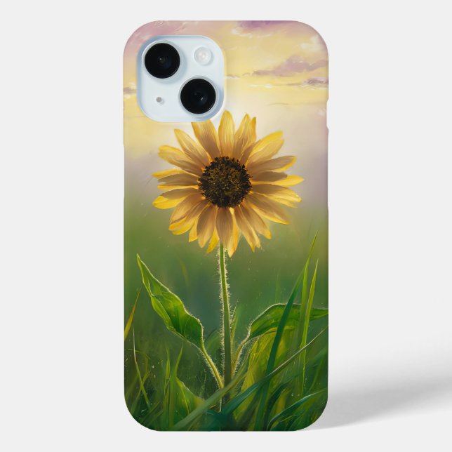 Coques Case-Mate iPhone Tournesol Fluisant Dans Le Terrain Grassy (Verso)