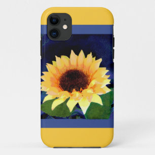 Coque Case-Mate iPhone tournesol jaune et bleu