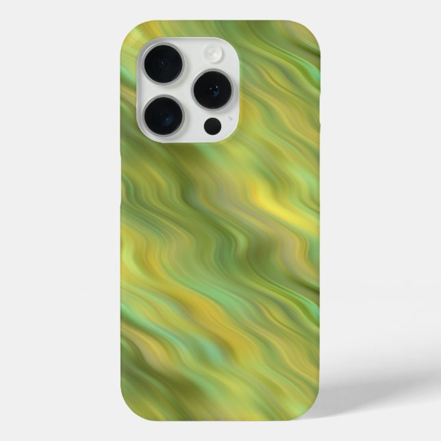 Coques Case-Mate iPhone Tournesol Jaune Wavy Texture (Verso)
