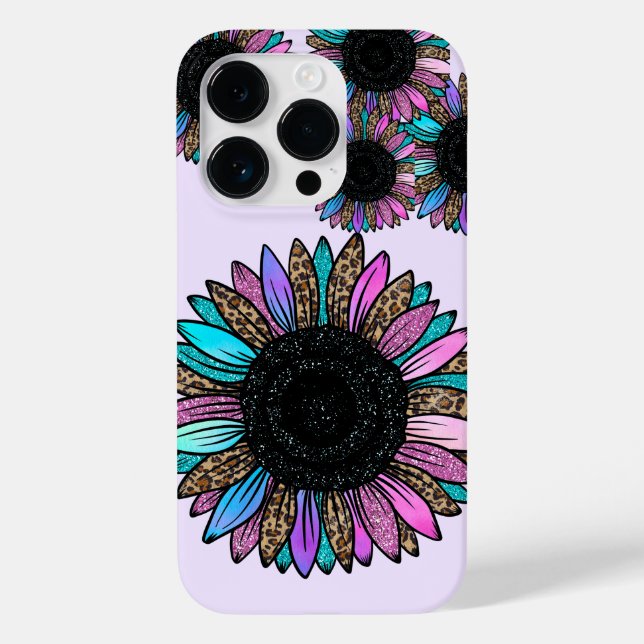 Coques Case-Mate iPhone Tournesol multicolore 3D (Verso)
