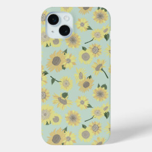 Coque Case-Mate iPhone Tournesol peint Turquoise jaune orangé