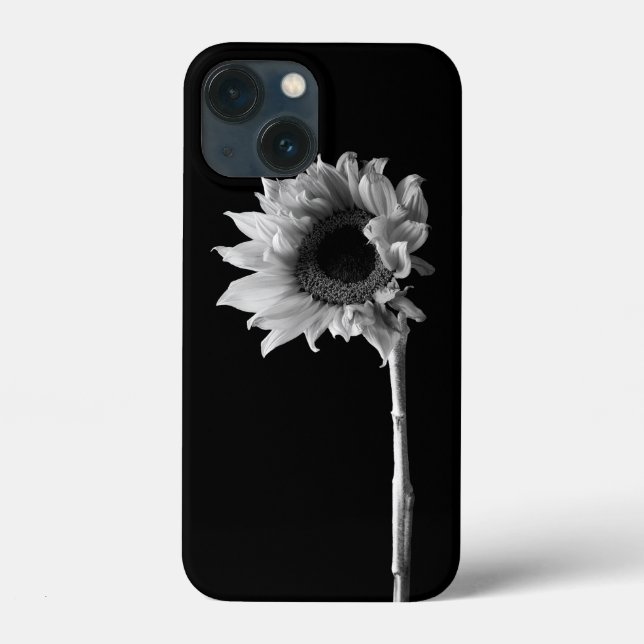 Coques Case-Mate iPhone Tournesol - Photographie noir et blanc (Verso)