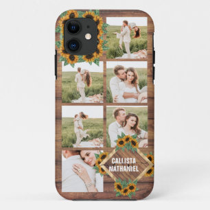 Case-Mate iPhone Case Tournesol romantique or Couple blanc photo Collage
