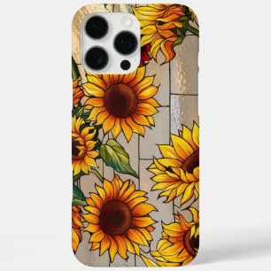 Coque iPhone 16 Pro Max Tournesol rustique