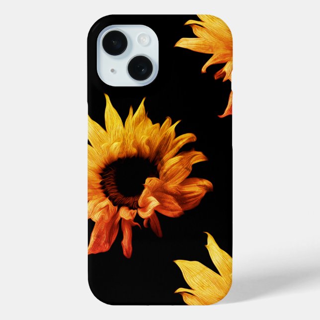 Coques Case-Mate iPhone Tournesol - Sepia Fine Art Photographie Cool uniqu (Verso)