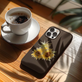 Case-Mate iPhone Case Tournesols Brun Aquarelle