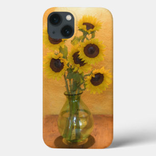 iPhone 13 Coque Tournesols dans le vase du tableau 2