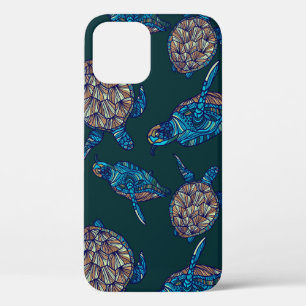 Case-Mate iPhone Case Tournez motif sans soudure sur arrière - plan somb