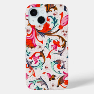COQUE Case-Mate iPhone TOURNURES FLEURALES ROUGES DE LA RENAISSANCE FLORE