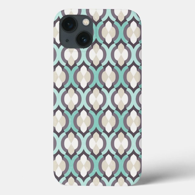 Coques Case-Mate iPhone Tourquoise Moroccan Pattern (Verso)