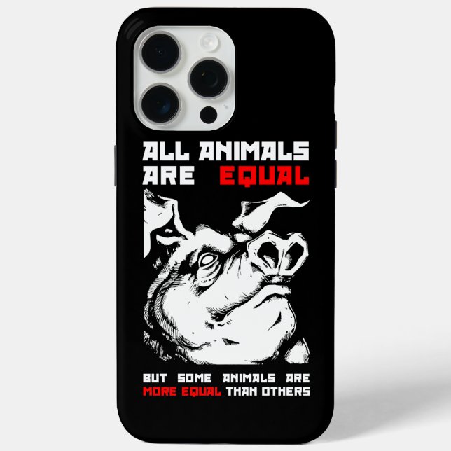 Coques Case-Mate iPhone Tous les animaux sont égaux 1 (Verso)