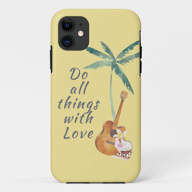 Coques Case-Mate iPhone Tous les Things With Love Tropical (Dos)