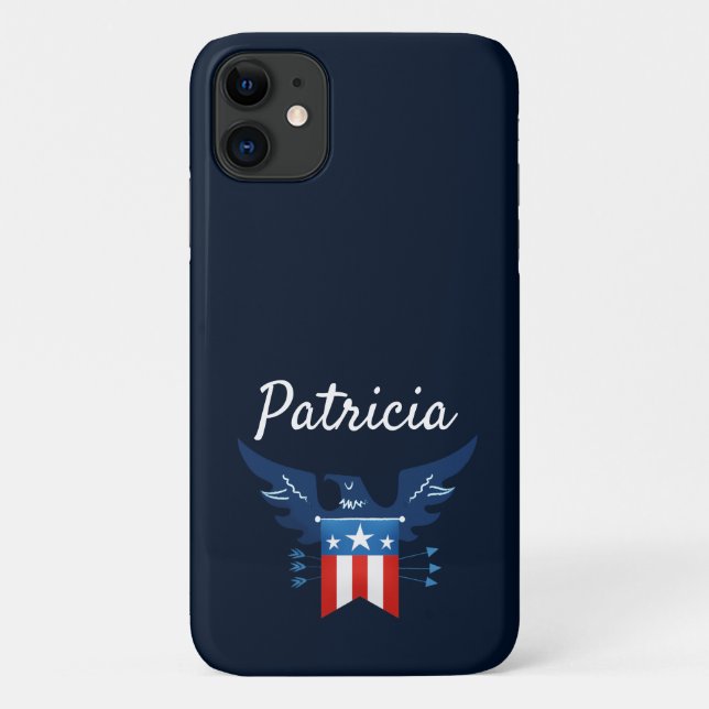 Coques Case-Mate iPhone Tout American Eagle & Flag Patriotic (Dos)