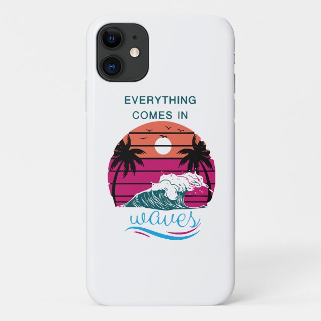 Coques Case-Mate iPhone Tout arrive par vagues (Dos)