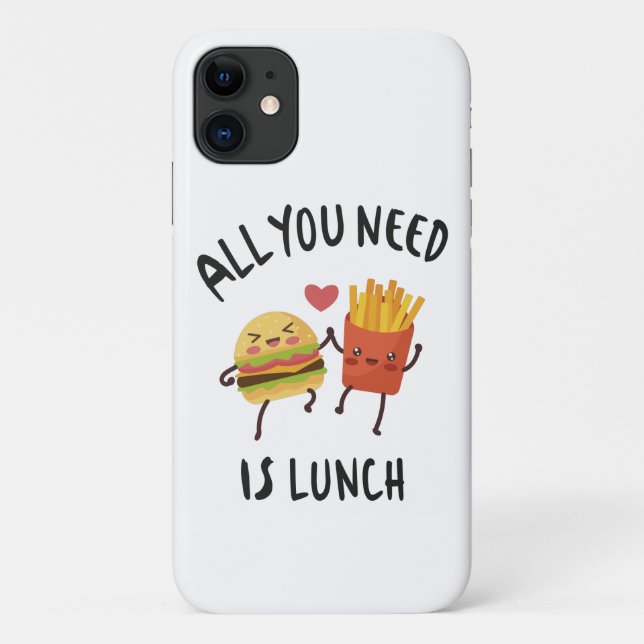 Coques Case-Mate iPhone Tout ce dont vous avez besoin c'est le déjeuner (Dos)