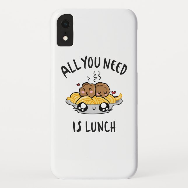 Coques Case-Mate iPhone Tout ce dont vous avez besoin est le déjeuner (Dos)