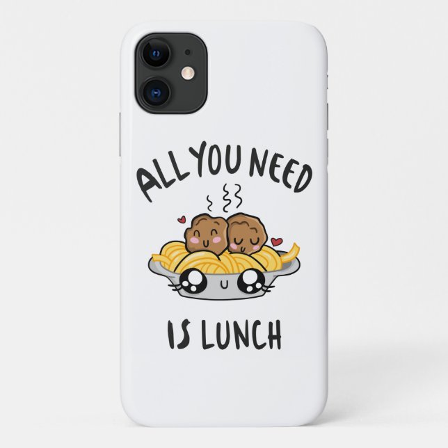 Coques Case-Mate iPhone Tout ce dont vous avez besoin est le déjeuner (Dos)