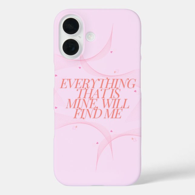 Coques Case-Mate iPhone Tout ce qui est à moi, me trouvera (Verso)