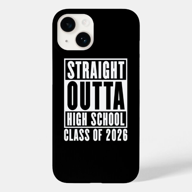 Coques Case-Mate iPhone Tout droit sorti du lycée promotion 2026 (Verso)