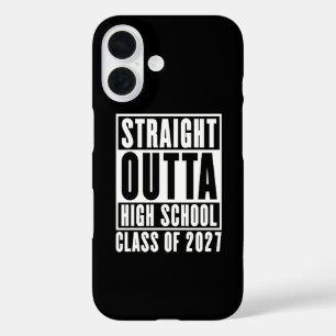 Coque Pour iPhone 16 Tout droit sorti du lycée promotion 2027