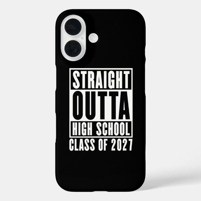 Coques Case-Mate iPhone Tout droit sorti du lycée promotion 2027 (Verso)