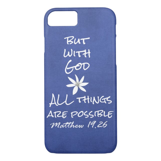 Coques Case-Mate iPhone Tout est possible Bible Verse (Dos)
