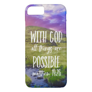 Case-Mate iPhone Case Tout est possible Bible Verse Écriture