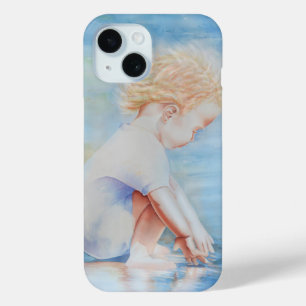 Coque Case-Mate iPhone Tout-petit enfant sur la scène de plage au bord du