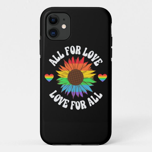 Coques Case-Mate iPhone Tout Pour L'Amour Pour Tous | Mois Gay pride (Dos)